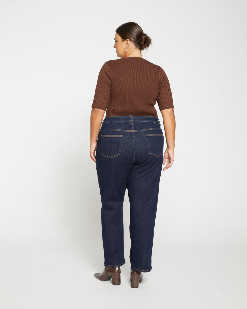 Bae Boyfriend Straight Leg Jeans - Vintage Indigo Selvedge