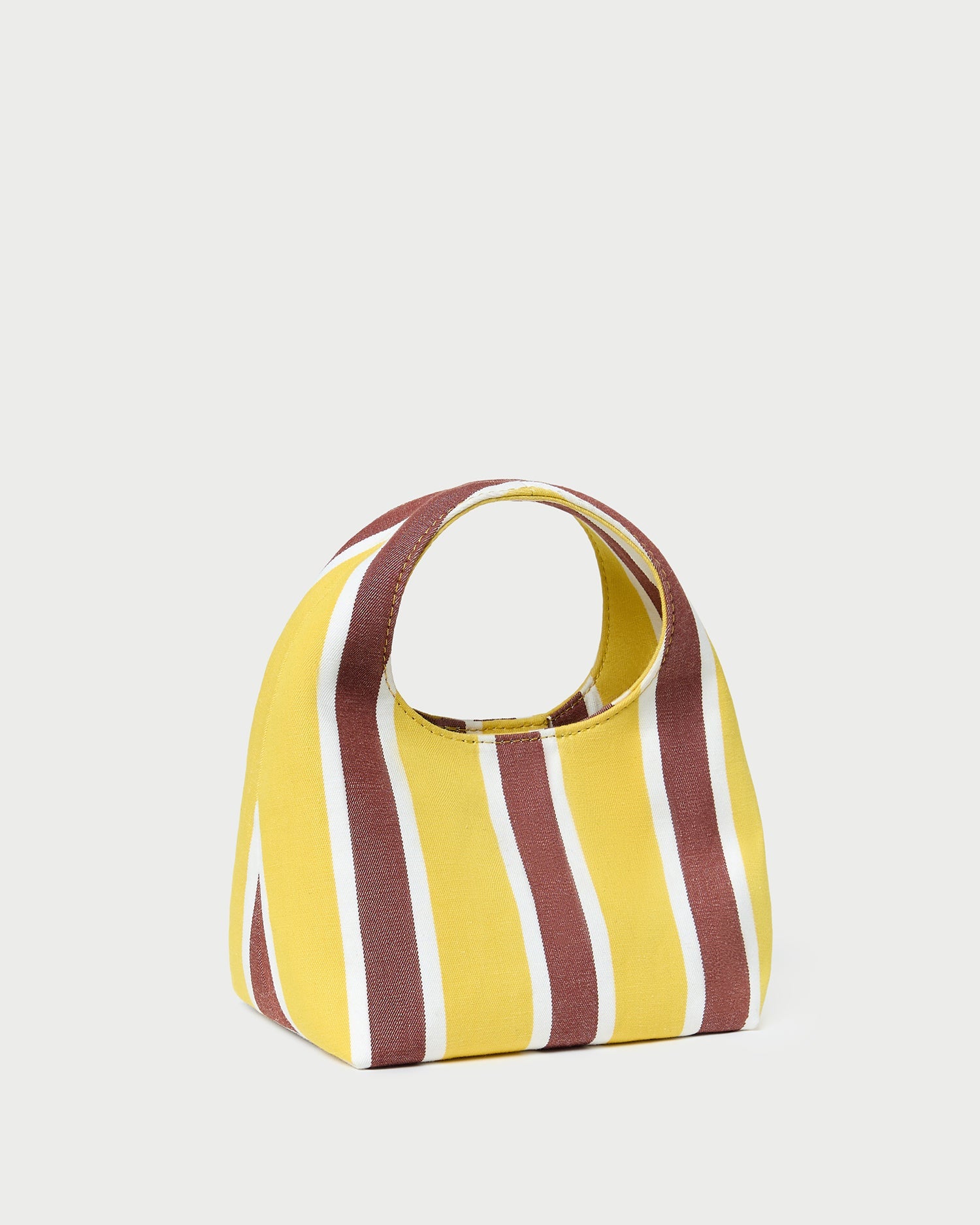 Kenzie Yellow/Brown Stripe Mini Bag