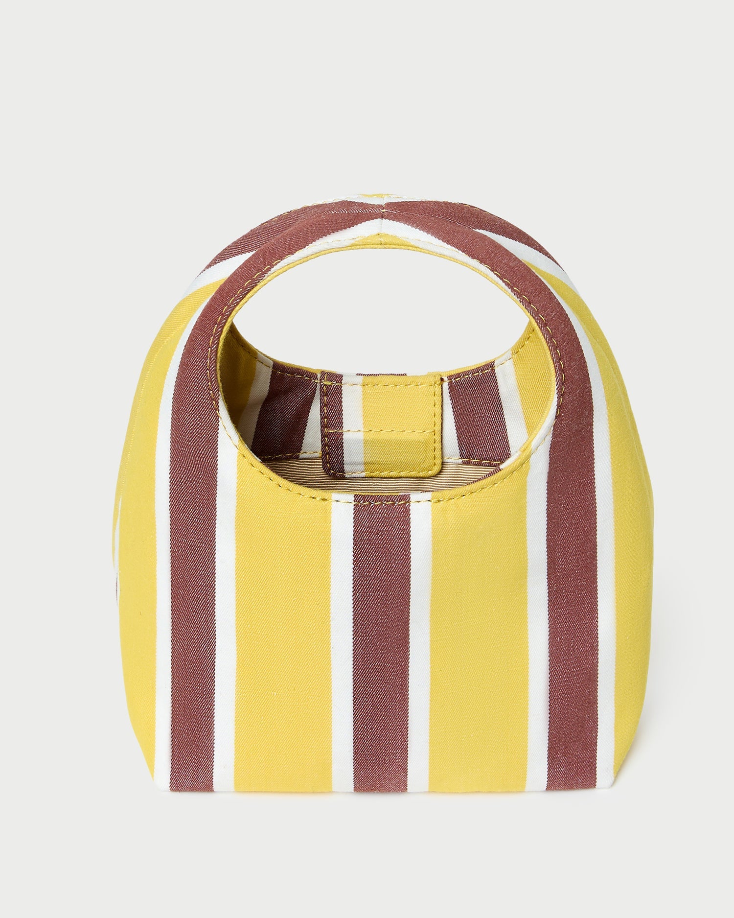 Kenzie Yellow/Brown Stripe Mini Bag