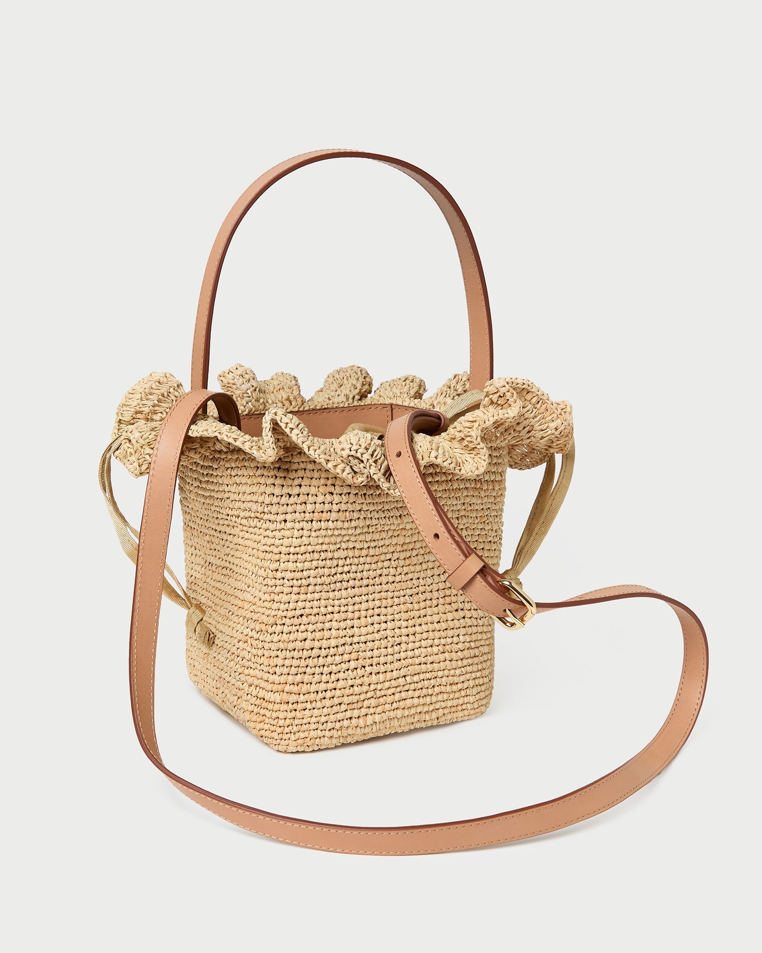 Laith Natural Crochet Bucket Bag