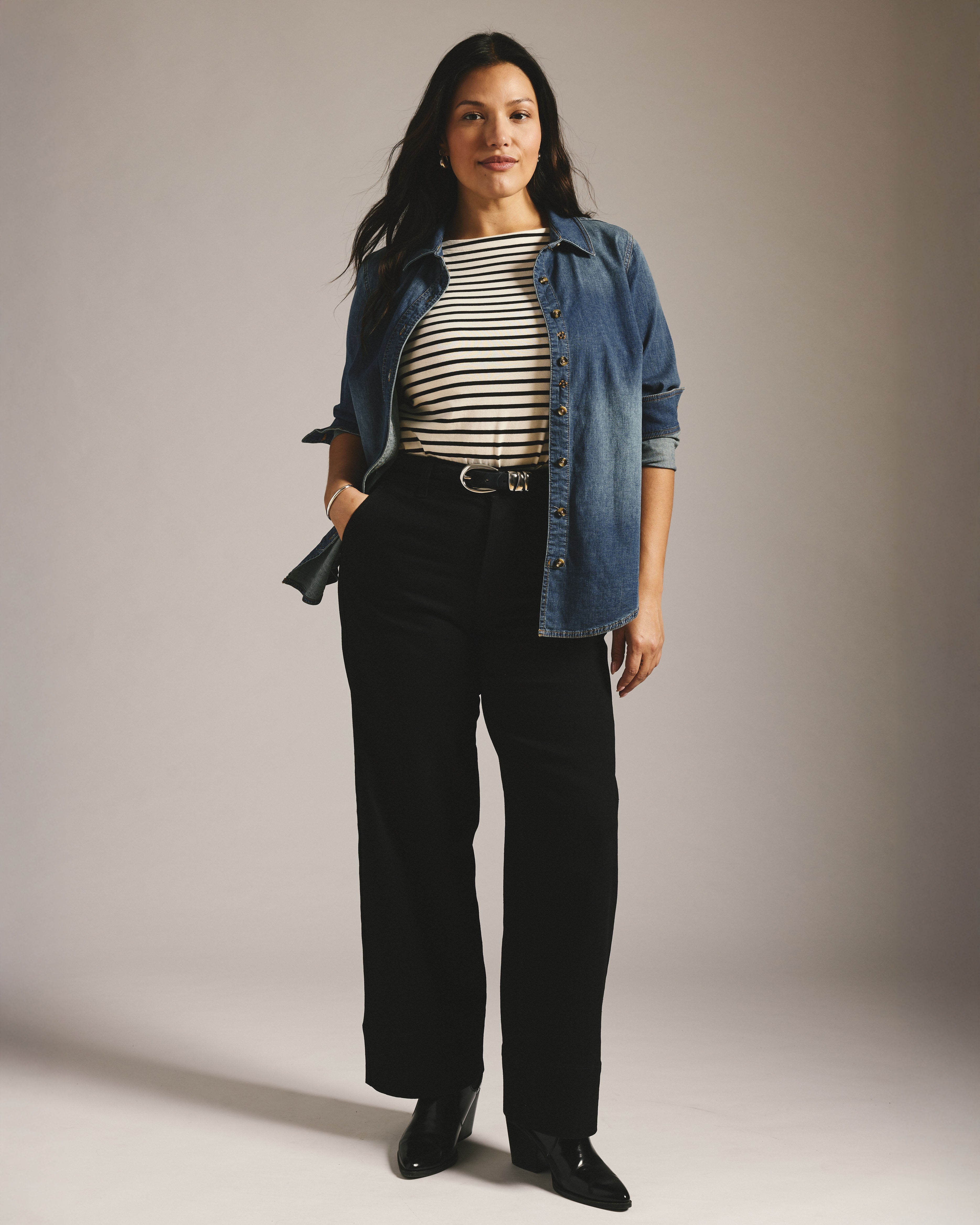 Carol High Rise High Stretch Jeans - Jet Black