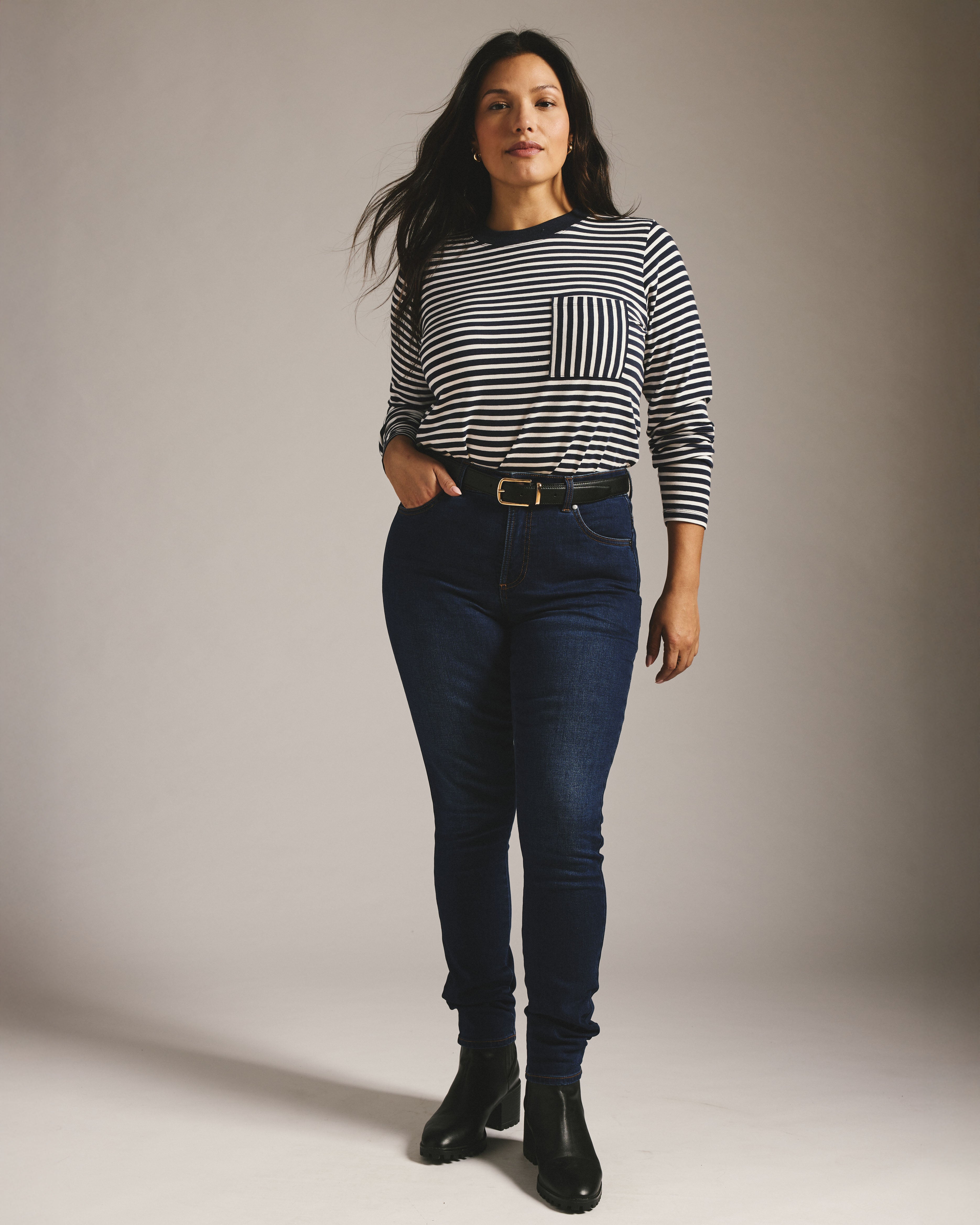 Seine High Rise Skinny Jeans 32 Inch - Heritage Indigo